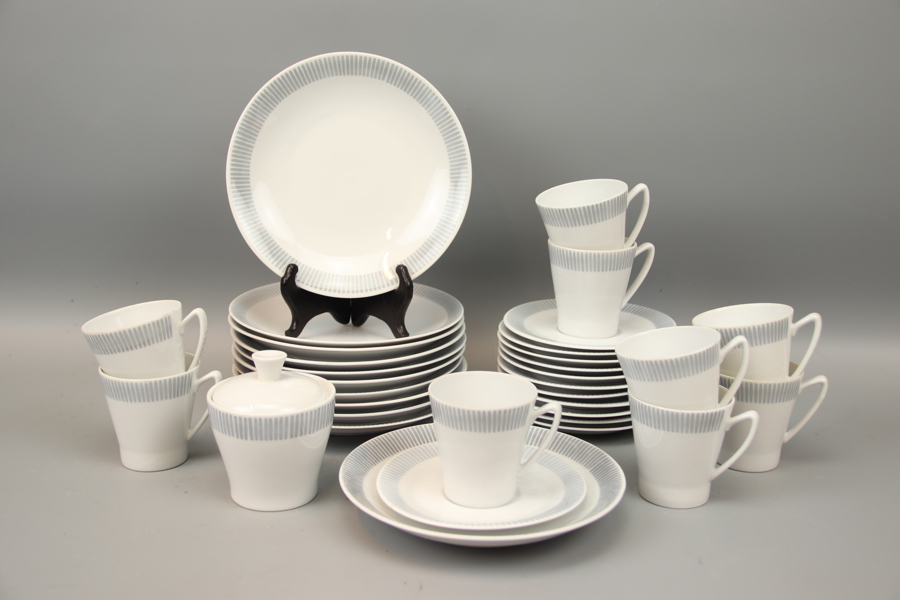 Kaffeservis, 21 delar, porslin, KP, Karlskrona, Upsala Ekeby.