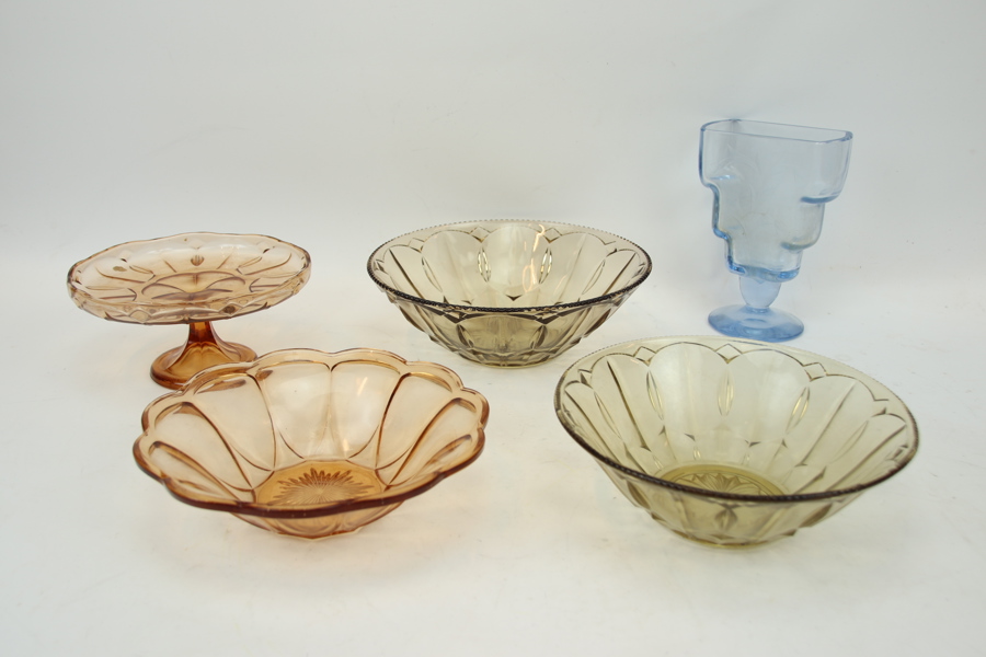 Skålar, m.m, 5 delar, bl.a Trelleborg.