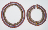 Halsband och vattenflaska, 3 delar, Masai.