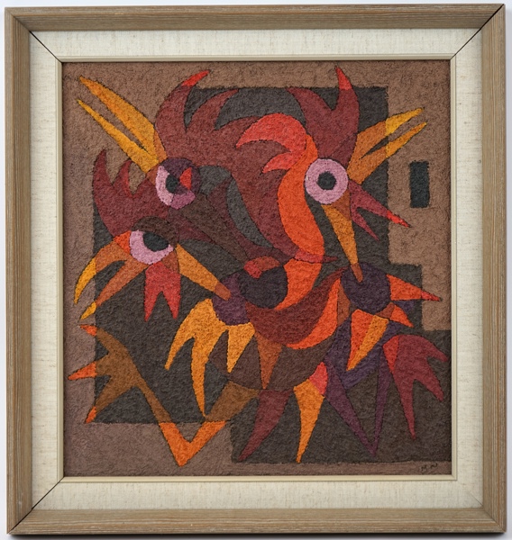 Nanny Nilsson, olja på pannå, monogramsignerad.