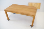 Matbord med påhängsskiva, ek.