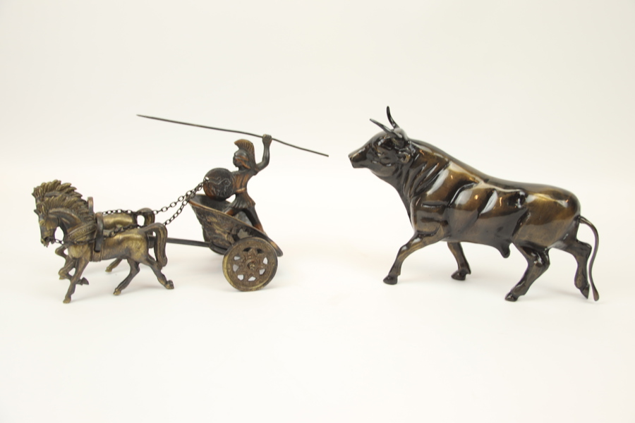 Bordsdekorationer, 2 st, metall.