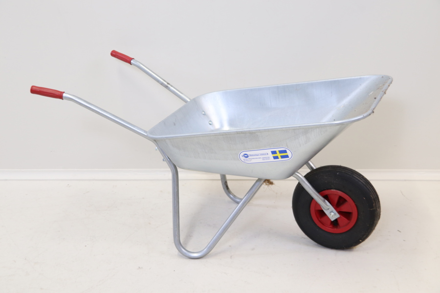 Skottkärra, metall/plast, AB P.J Håkanssons Mek. Verkstad.