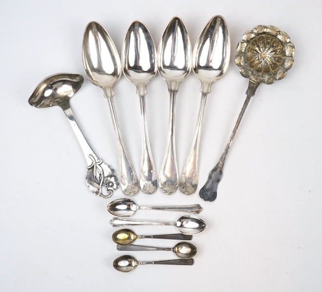 Silver, ett parti, 1800/1900-tal.