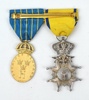 Medaljer, Svärdsordern och Sveriges Hemvärn, silver.