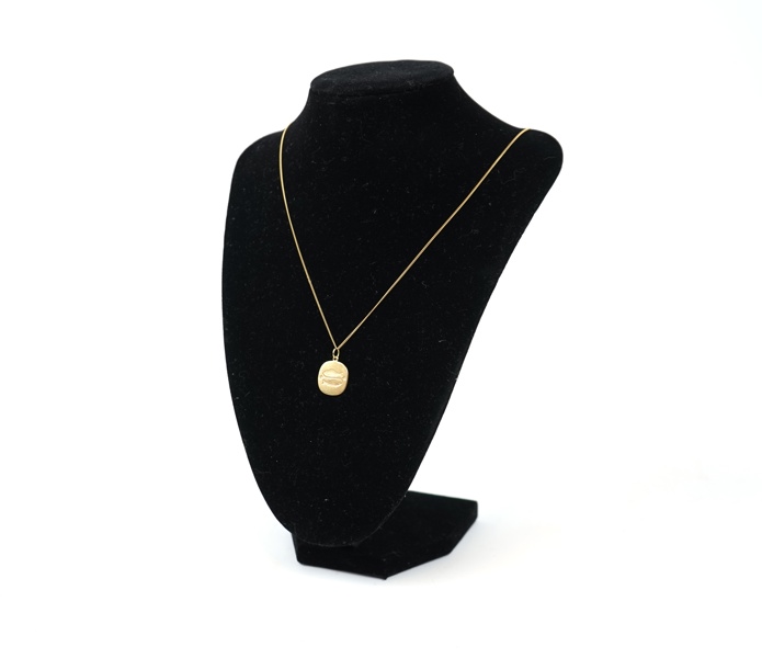 Halskedja med hänge, guld 18k.