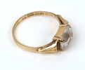 Ringar, 2 st, akvamariner/guld 18k.