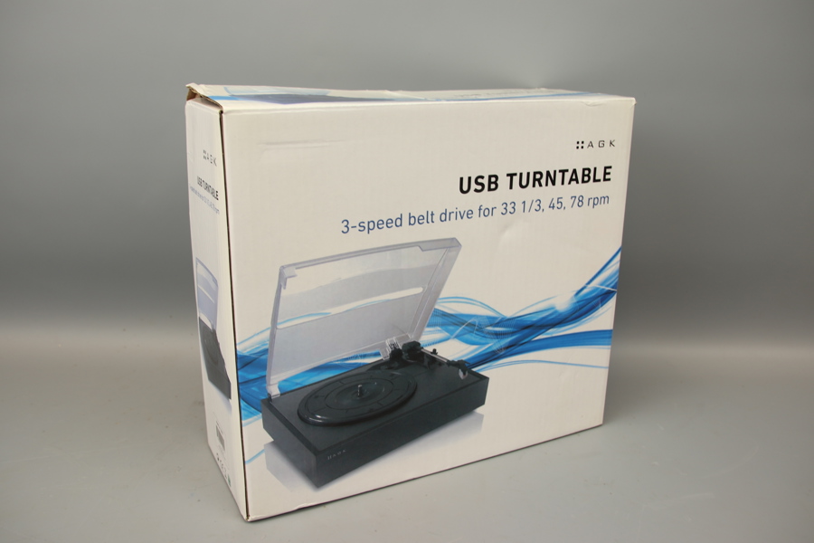 Skivspelare, USB, AGK.