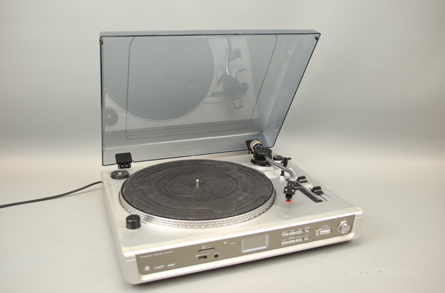 Skivspelare, uttag för usb.