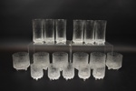 Tapio Wirkkala, glasservisdelar, 17 st, "Ultima Thule", Iittala, Finland.