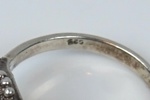 Ringar, 4 st, silver/sten.