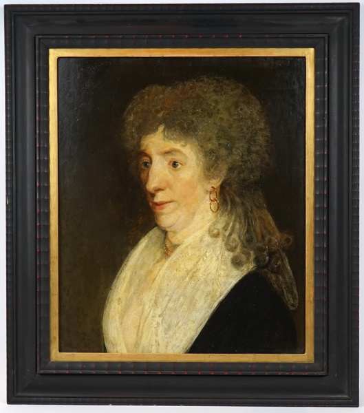 Gabriel van Rooyen, olja på pannå, signerad, 1798.