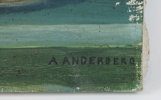 Oidentifierad konstnär, olja på duk, signerad A. Anderberg.