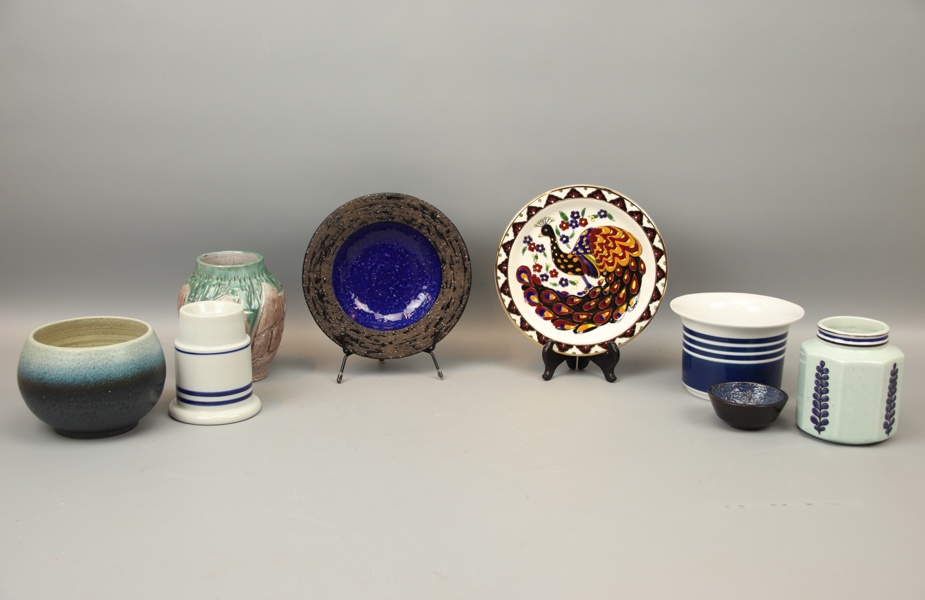 Tallrikar m.m, 8 delar, keramik, bl.a Dansk International Designs.