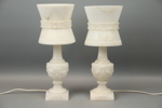 Bordslampor, 2 st, alabaster.