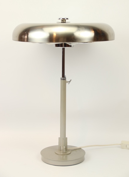 Bordslampa, 3 ljuspunkter, höj/sänkbar, metall, 1900/2000.