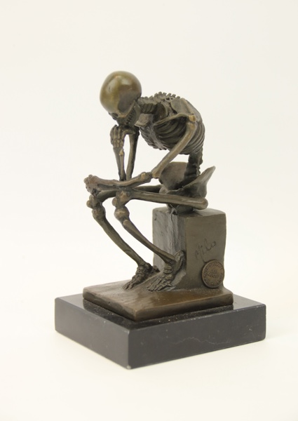 Max Milo, skulptur, patinerad brons, signerad Milo i godset, A7949, Bronze Garanti Paris J.B Deposee.