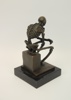 Max Milo, skulptur, patinerad brons, signerad Milo i godset, A7949, Bronze Garanti Paris J.B Deposee.
