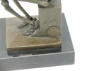 Max Milo, skulptur, patinerad brons, signerad Milo i godset, A7949, Bronze Garanti Paris J.B Deposee.