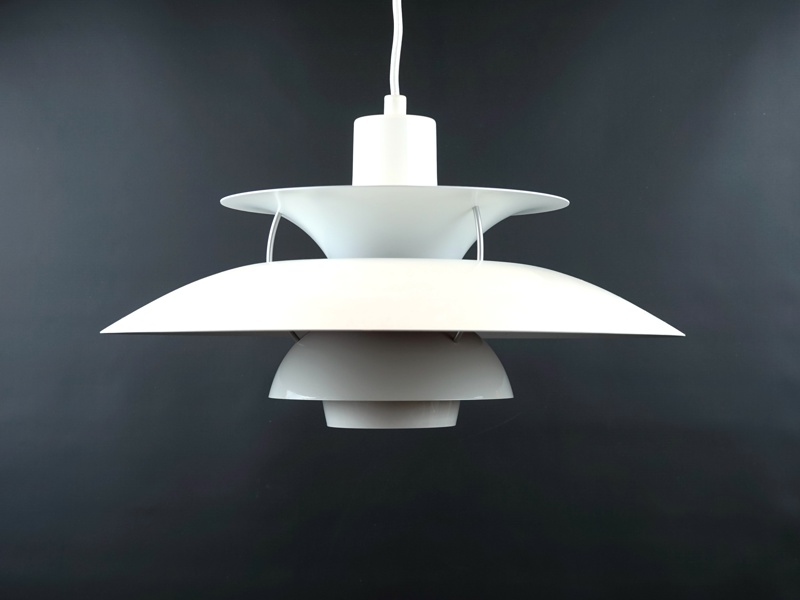 Poul Henningsen, taklampa, plåt, PH 5, Louis Poulsen, Danmark