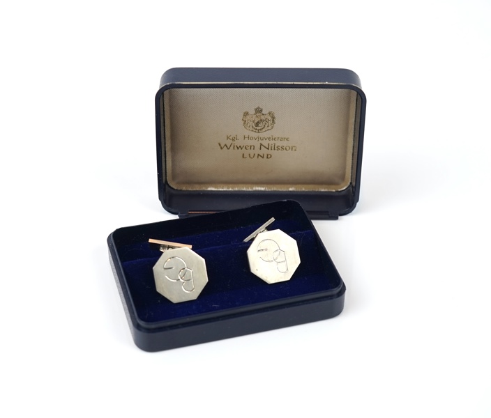Wiven Nilsson, manschettknappar, ett par, sterling silver 925.