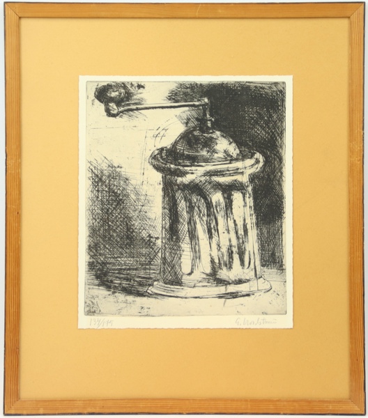 Gerhard Nordström, etsning nr 134/175, signerad.