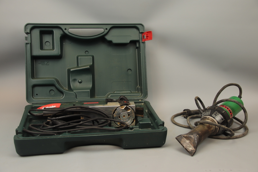 Lackfräs och varmluftspistol, Metabo och Leister.