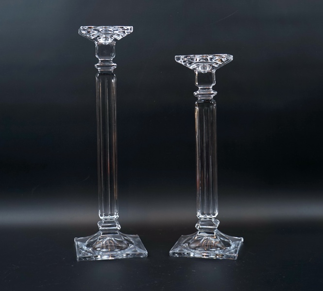 Ljusstakar, 2 st, glas, Cleo Home.