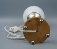 Bordslampa, glas/trä, art deco-stil, 1900-tal.