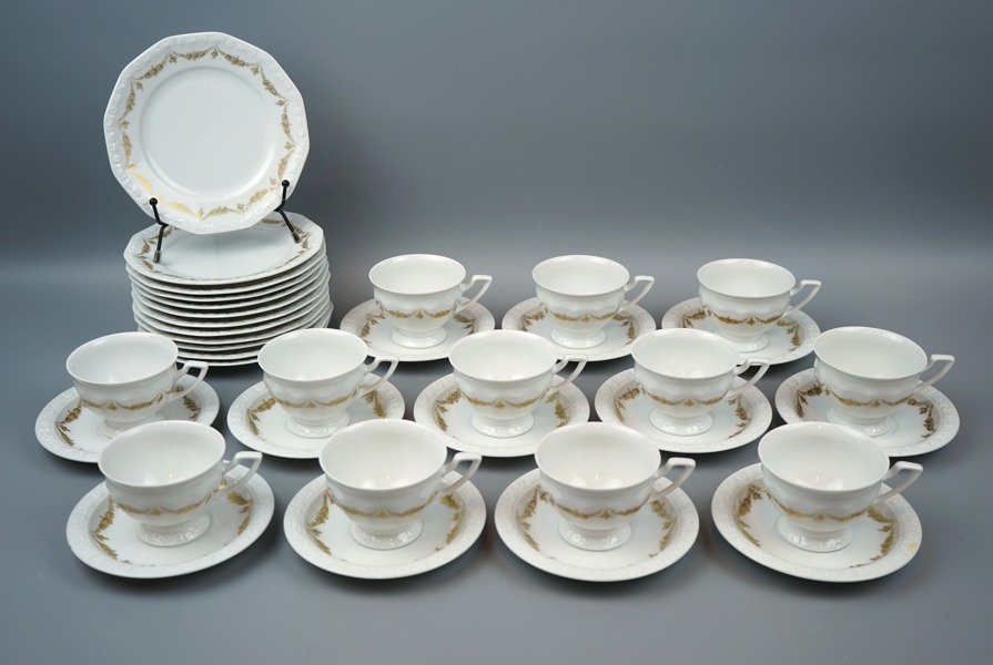 Teservis, 24 delar, porslin, ''Classic Rose'', Rosenthal.