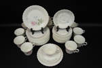 Kaffeservisdelar, 36 st, porslin, "Rosa Somnium", Narumi, Japan.