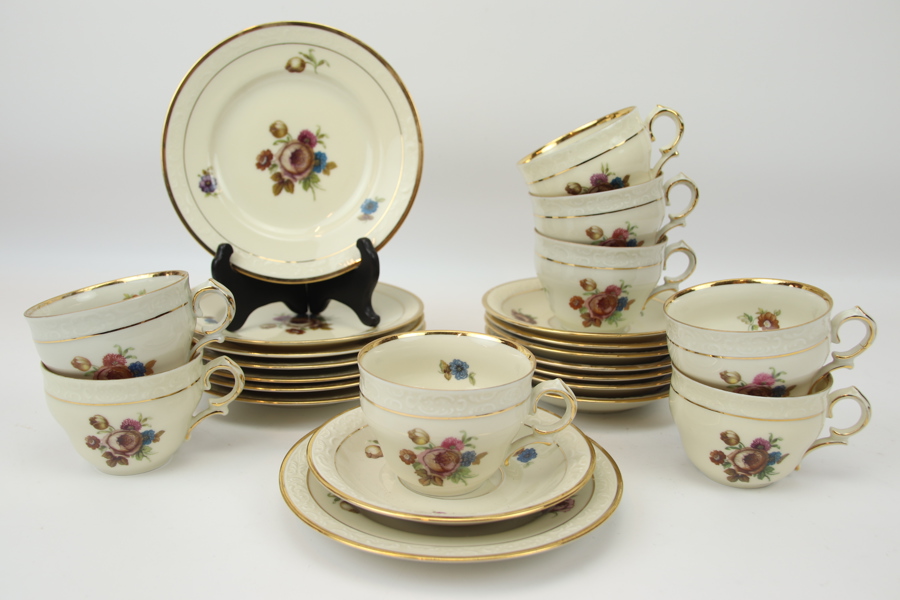 Kaffeservis, 16 delar, porslin, Kjöbenhavns Porcellains Maleri.