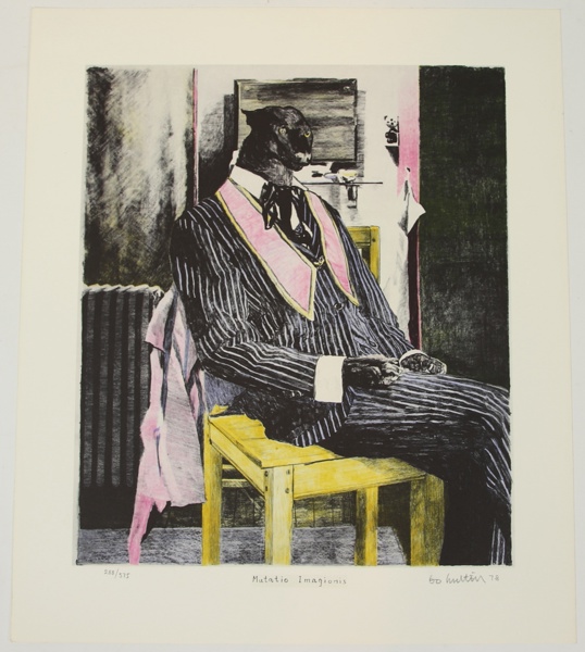 Bo Hulthén, "Mutatio Imagionis", litografi  288/375, signerad.