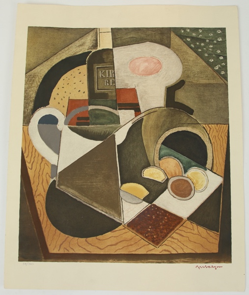 Axel Olson, litografi nr 58/360