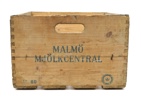 Mjölkback, trä, Malmö Mjölkcentral.