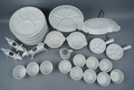 Servisdelar, 32 st, porslin, Pillivuyt, Frankrike.