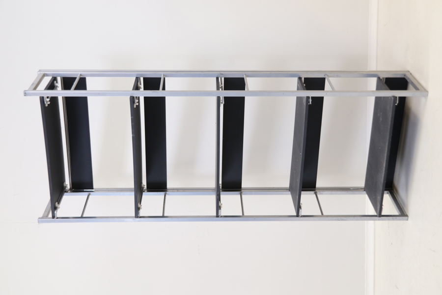 Hylla, 5 hyllplan, metall/plast.