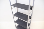 Hylla, 5 hyllplan, metall/plast.
