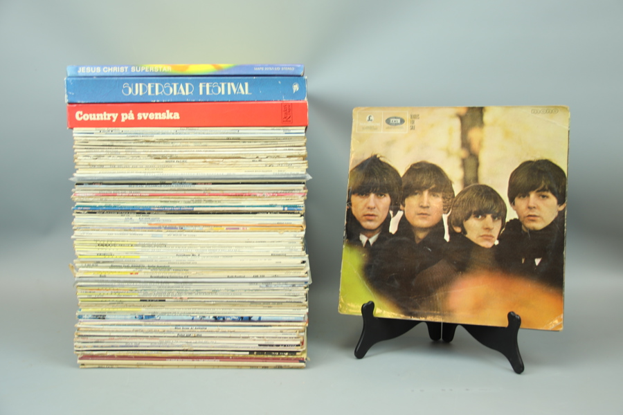 LP-skivor, ett parti, blandat.