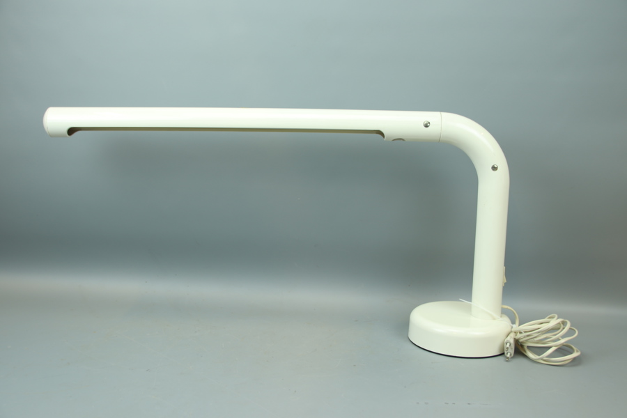 Anders Pehrson, bordslampa, plast, "Tuben", Atelje Lyktan.