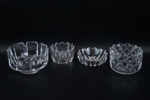 Skålar, 4 st, glas, Orrefors.