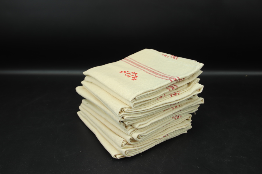 Handdukar, 12 st, linne.