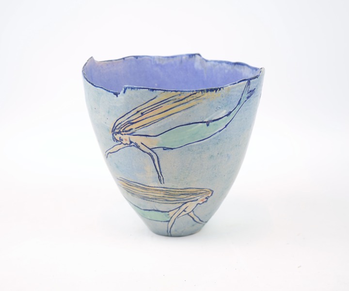 Kerstin Danielsson, skål, stengods, signerad.