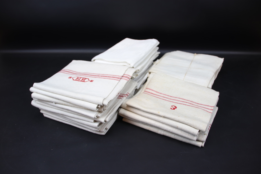 Handdukar, ett parti, linne.