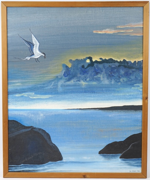 Jan Härstedt, olja på duk, signerad, 1988.