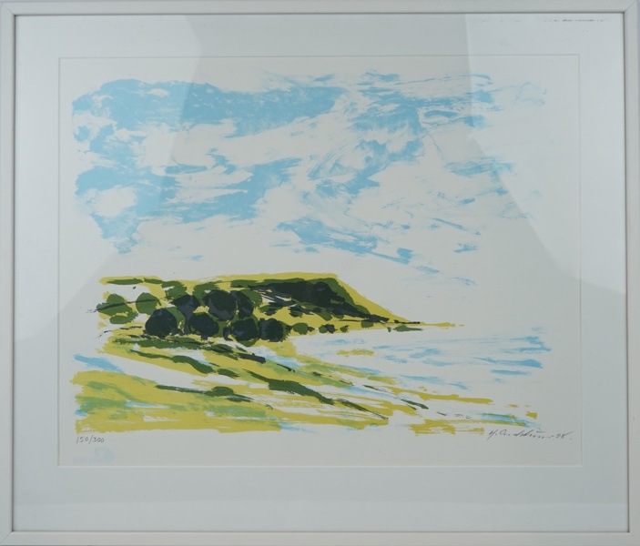 Helge Lundström, litografi nr 150/300, signerad, daterad -98.