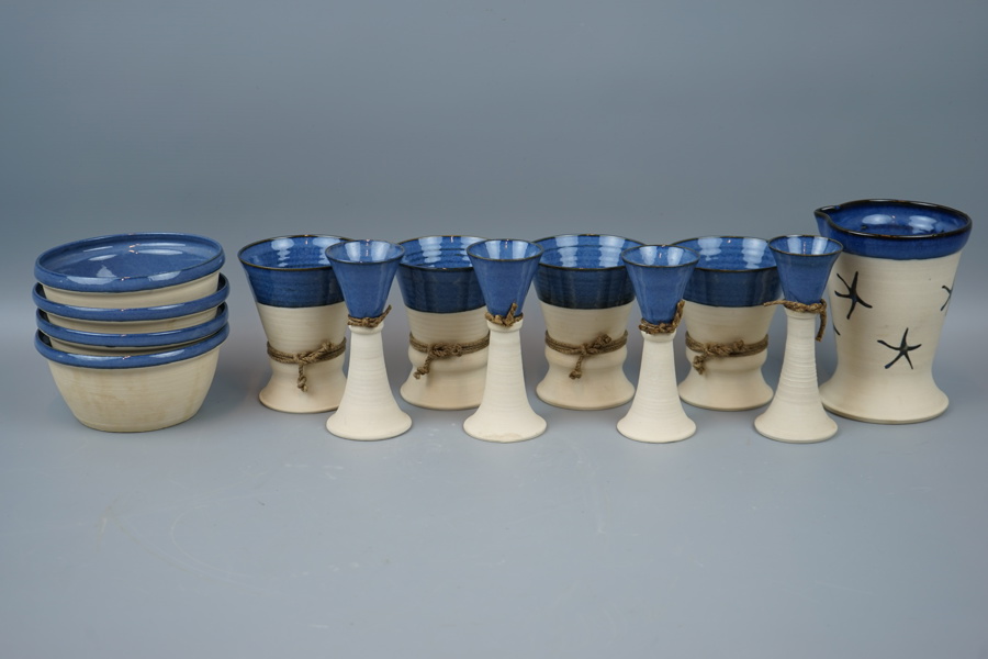 Keramik, 13 delar, Kia på Utö.