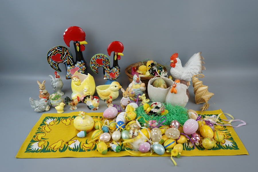 Påskpynt m.m, ett parti.