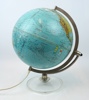 Jordglob med belysning, Scan-Globe, Danmark, 1976.
