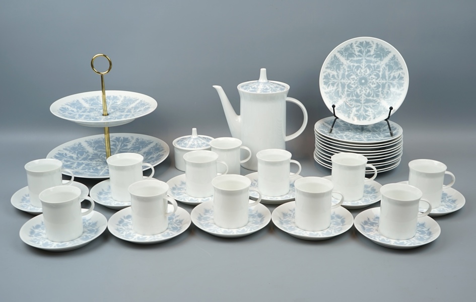 Kaffeservis, 27 delar, porslin, ''Berlin Bellevue'', Rosenthal.